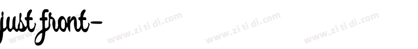 just front字体转换